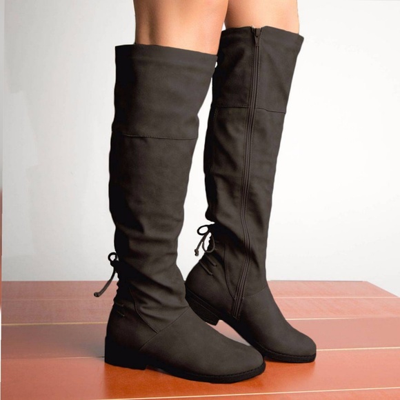 Qupid Shoes - Boots color Black Distress Nubuck PU PRICE IS FIRM
